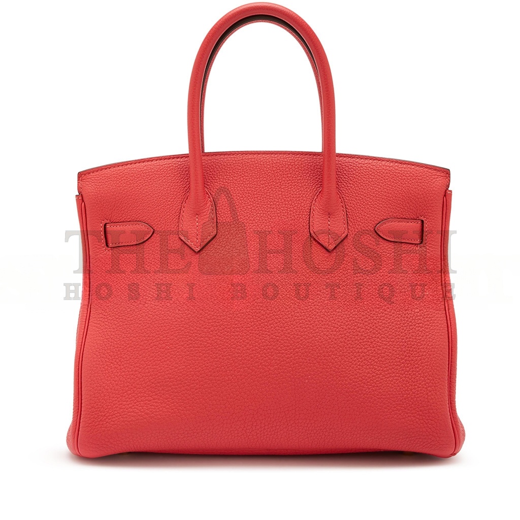 H**me5 BIRKIN 25 TOGO LEATHER RED GOLD BUCKLE BAG 7622672931 (25*20*13cm) Master Quality